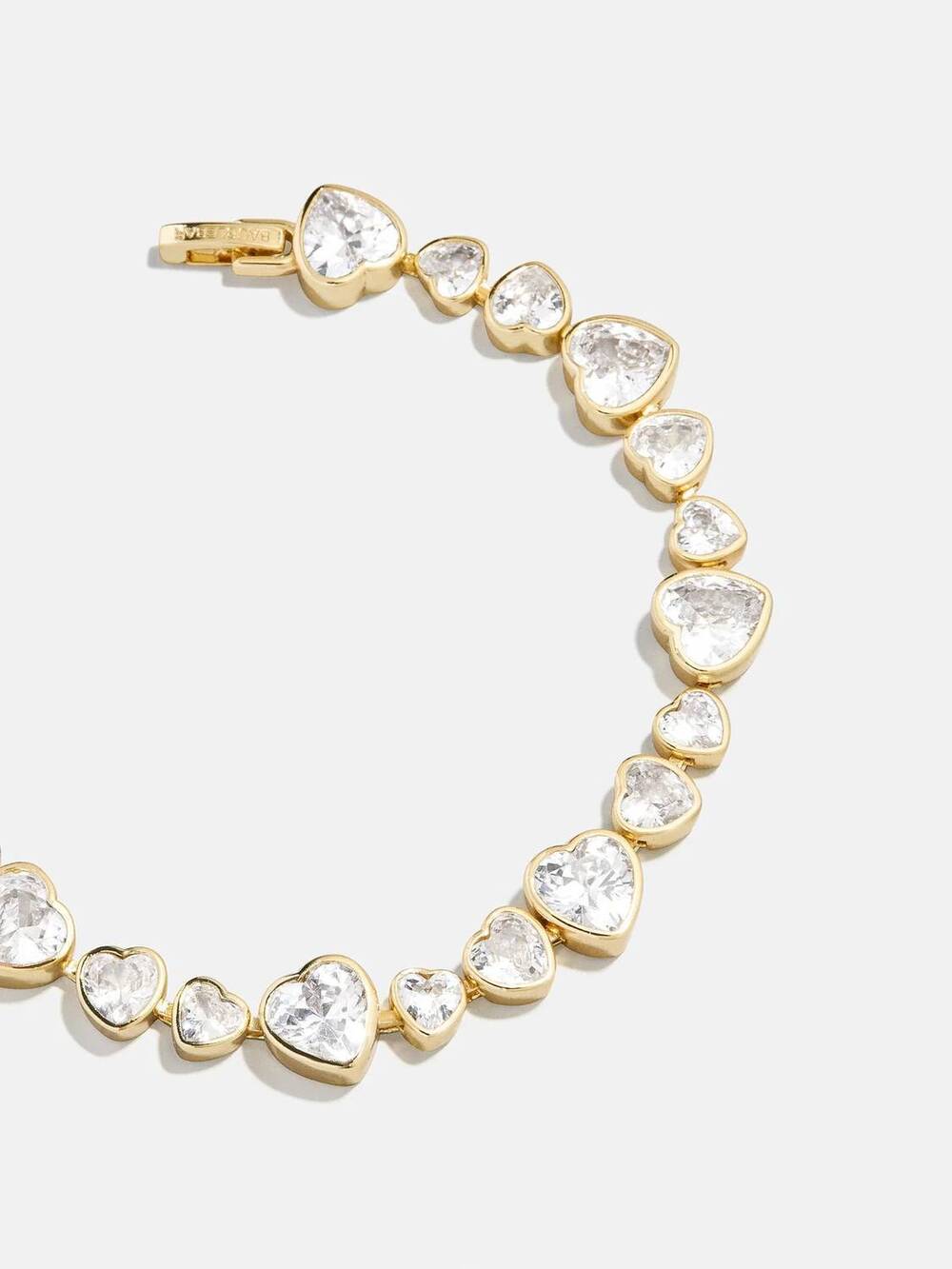 NEW BAUBLEBAR zadie heart tennis bracelet in clear